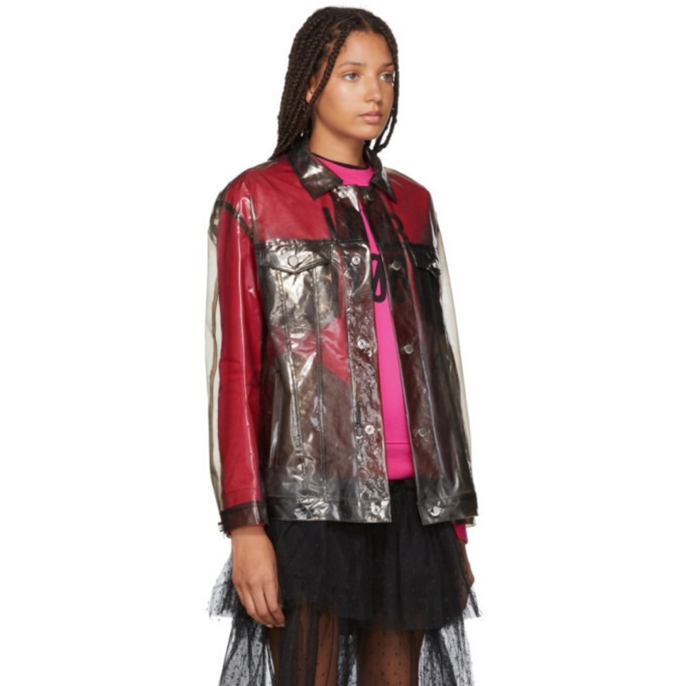 RED Valentino Grey Transparent Jacket